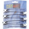 Eurostil - Clame de par metal set 6 buc - 00804