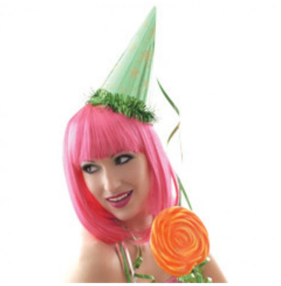 Hair club - peruca carnaval - cleo - uv pink