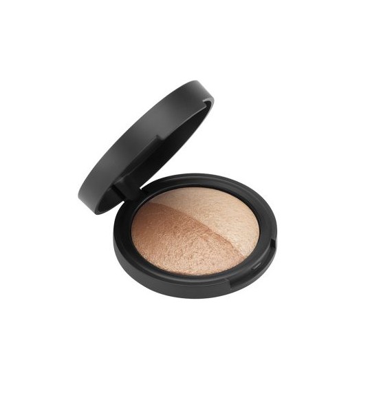 Aden cosmetics - terracotta - baked bronzer highlighter duo - 7gr