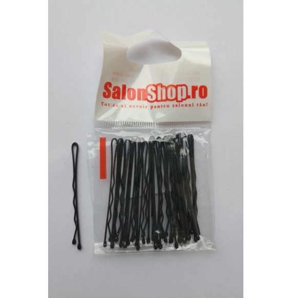 Salonshop - agrafe negre - 5cm - fg5 - 20buc