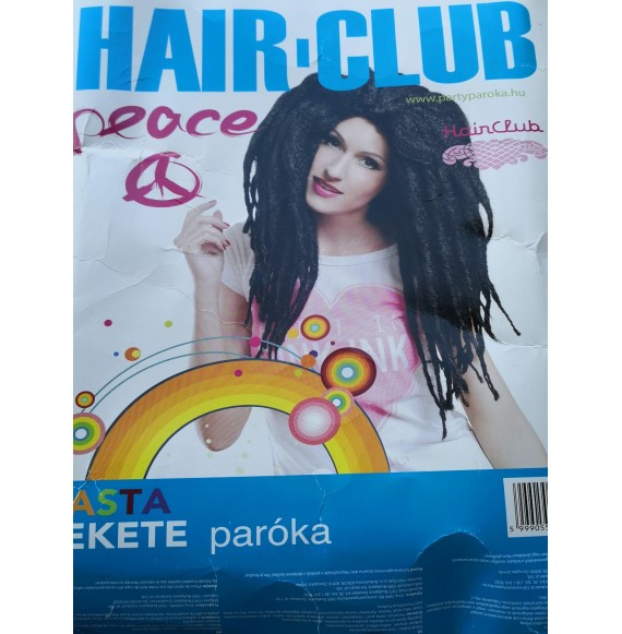 Hair club - peruca carnaval - jamaica - negru