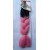 Extensii din par sintetic - afro - ombre by4 negru/pink - 165gr