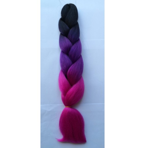 Extensii din par sintetic - afro - ombre b50 - 100gr