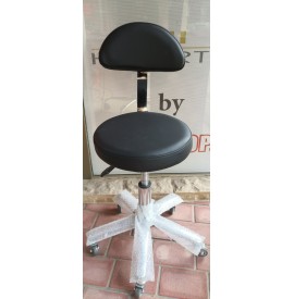 Salonshop - scaun pentru cosmetica cu spatar - negru