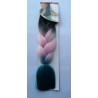 Extensii din par sintetic - afro - ombre cy2 negru/pink - 165gr