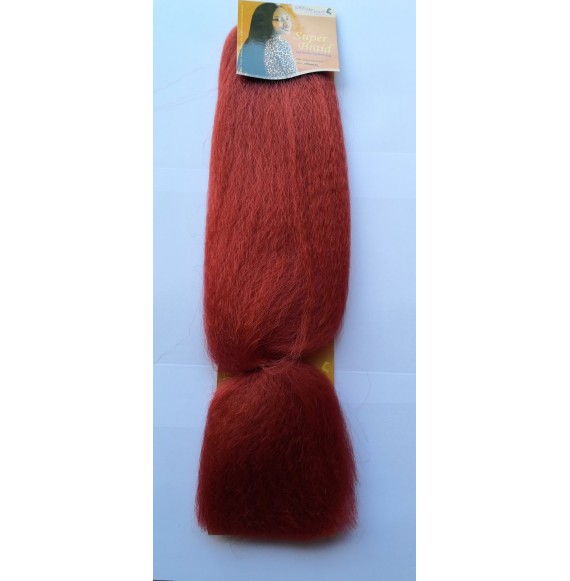 Extensii din par sintetic - afro - tomato red