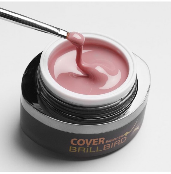 Cover Flesh Pink Gel - Roz pământiu - 15 ml- BrillBird