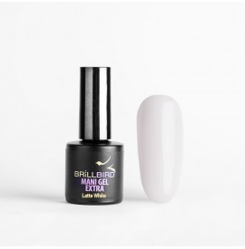 Mani gel extra rubber base - Latte white 8 ml- BrillBird