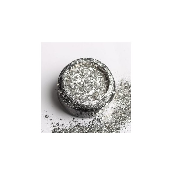 Praf ormanent sclipici Sequin Mirros Silver- BrillBird