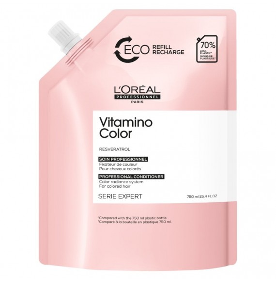 Loreal Vitamino Color Resveratrol Conditioner Refill - 750ml