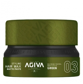 Agiva Hair Wax 03 - Matte Paste - Styling wax 155ml - Matte Look - Gel de par cu fixare puternica si aspect mat.