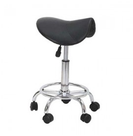 Salonshop - scaun ucenic pentru coafura/frizerie - negru - Ref.14039