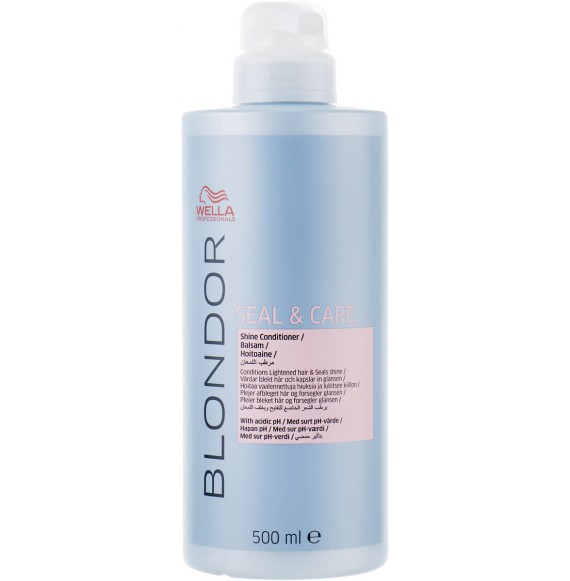 Wella Seal&Care Balsam pentru par blond - 500ml