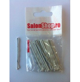 Salonshop- Agrafe albe 5 cm, 20buc