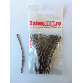 Salonshop- Agrafe maro curbate 7cm, 20buc