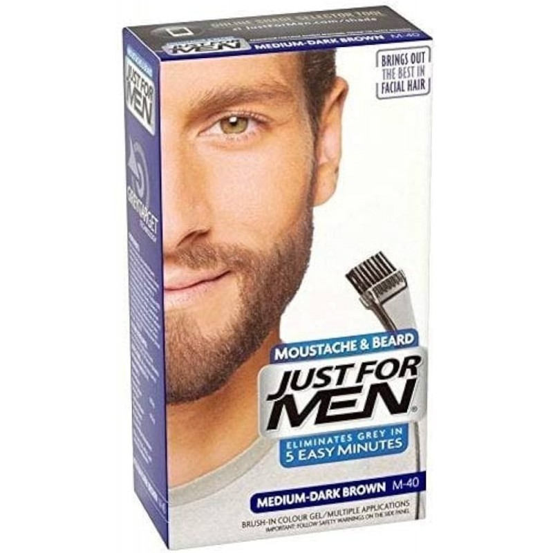 Medium Dark Brown - M-40 - Vopsea de barba - Just For Men