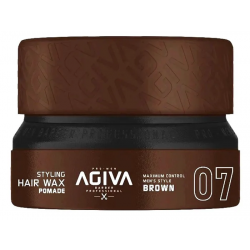 Agiva Hair Wax 07 - Pomade Shine Finish High Control Brown - 155ml