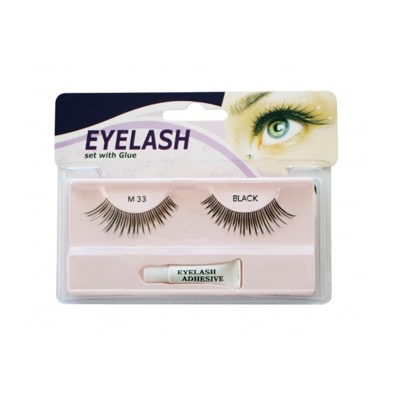 Gene false cu adeziv - M33 -Eyelash set with glue