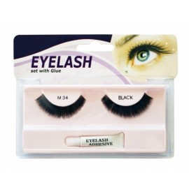 Gene false cu adeziv - M34 - Eyelash set with glue