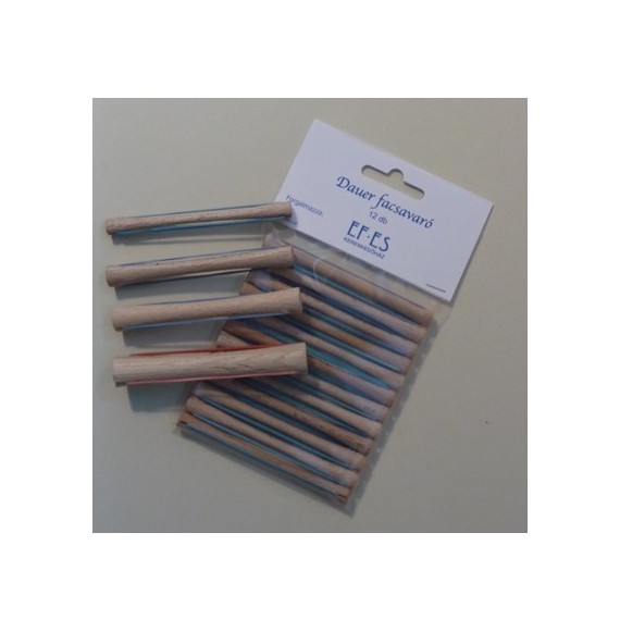 Bigudiuri din lemn pentru permanent - 12buc - 10mm