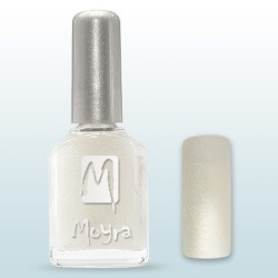 Sticlă elegantă de lac de unghii Moyra No. 04, 12ml, culoare vibrantă, pensulă de aplicare ergonomică, pentru manichiură profesi