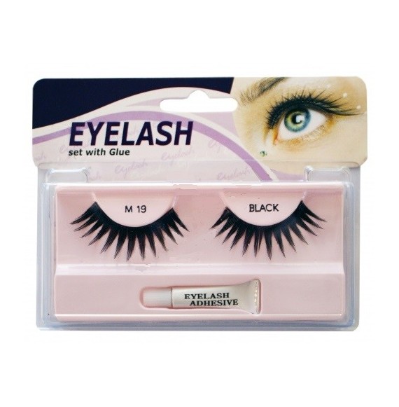 Gene false cu adeziv - M19 - Eyelash set with glue