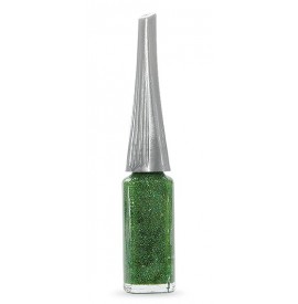 Moyra - Lac decor cu pensula subtire - Verde cu sclipici - 8 ml