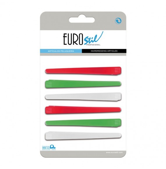 Eurostil - Clips color - 6 buc - Ref. 00075