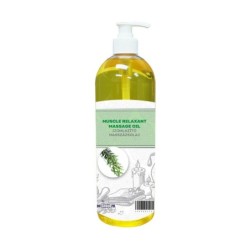Flacon ulei de masaj profesional Salonshop 1000ml cu rozmarin și camfor, efect calmant pentru relaxare musculară rapidă.